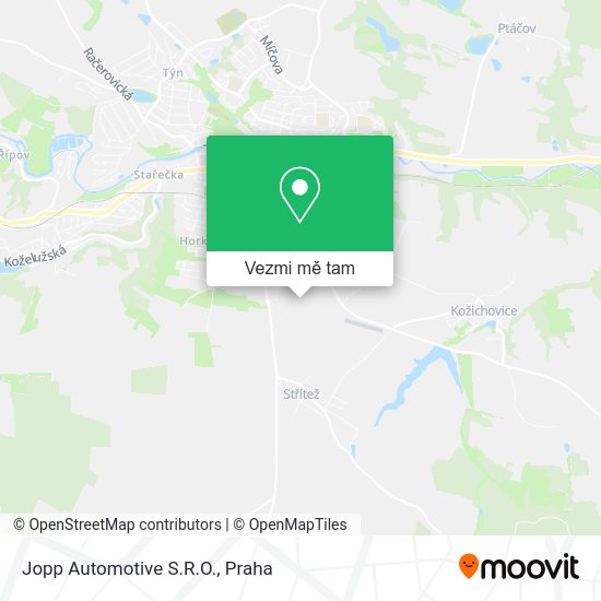Jopp Automotive S.R.O. mapa