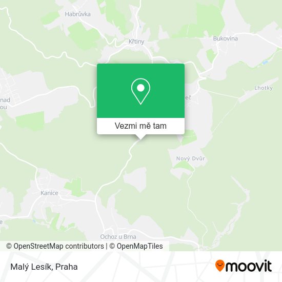 Malý Lesík mapa