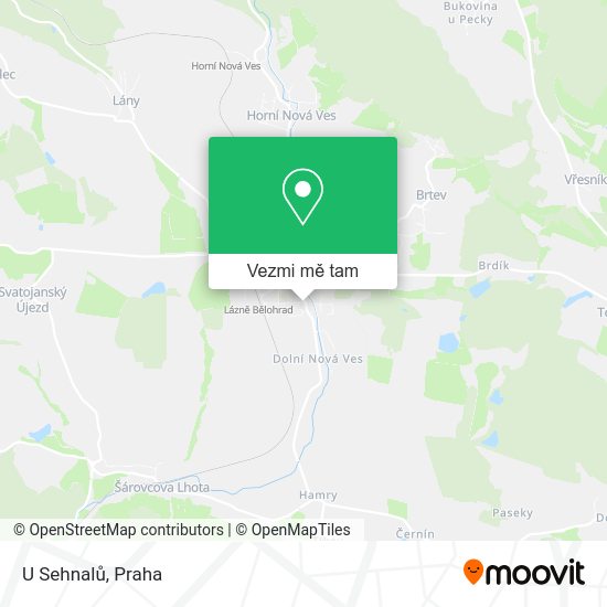 U Sehnalů mapa