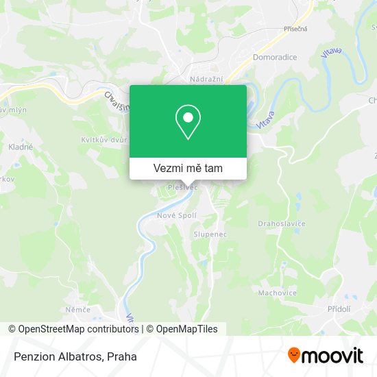 Penzion Albatros mapa
