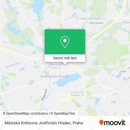 Městská Knihovna Jindřichův Hradec mapa