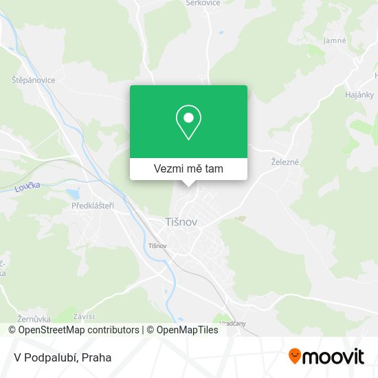 V Podpalubí mapa
