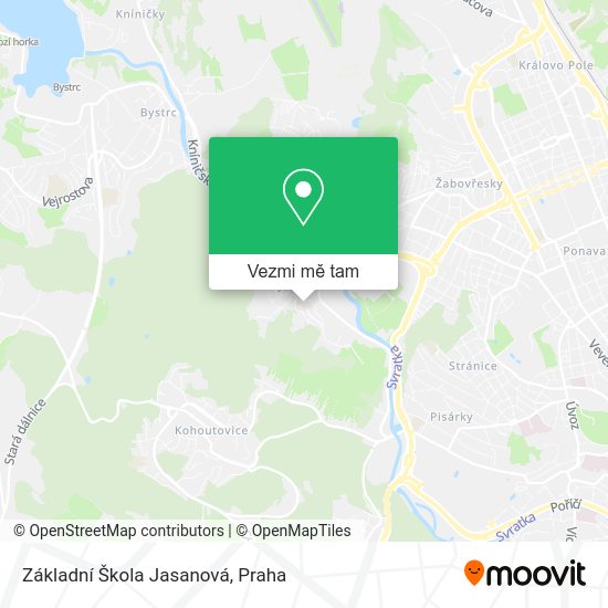 Základní Škola Jasanová mapa