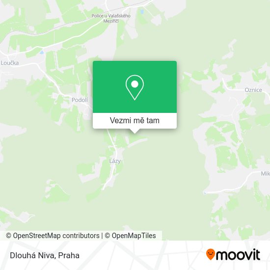 Dlouhá Niva mapa