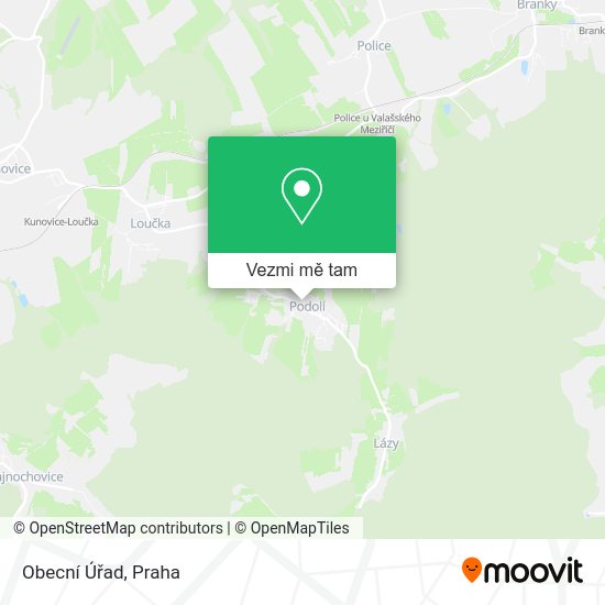 Obecní Úřad mapa