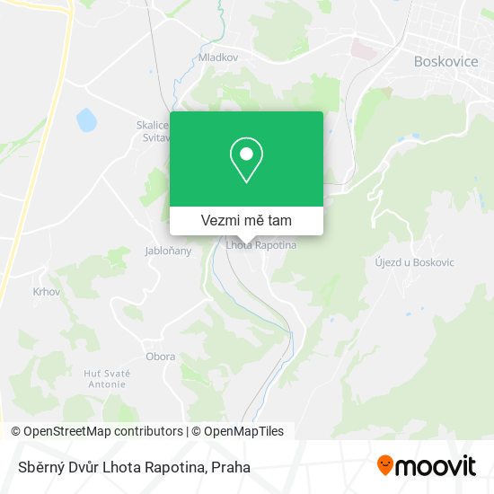 Sběrný Dvůr Lhota Rapotina mapa