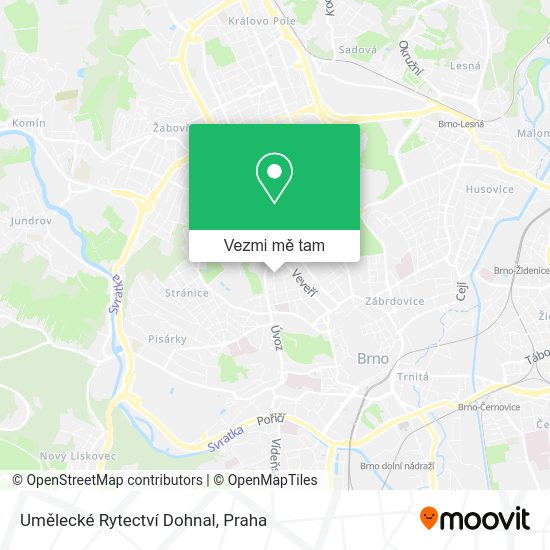Umělecké Rytectví Dohnal mapa