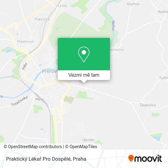 Praktický Lékař Pro Dospělé mapa
