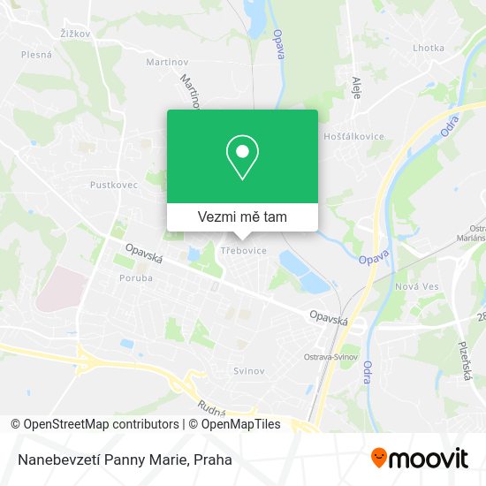 Nanebevzetí Panny Marie mapa