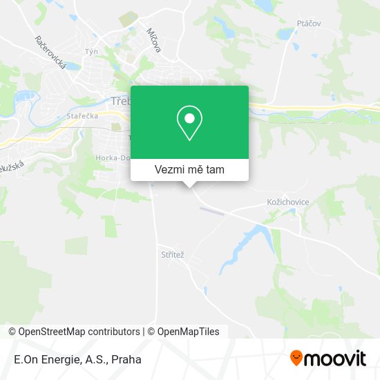 E.On Energie, A.S. mapa