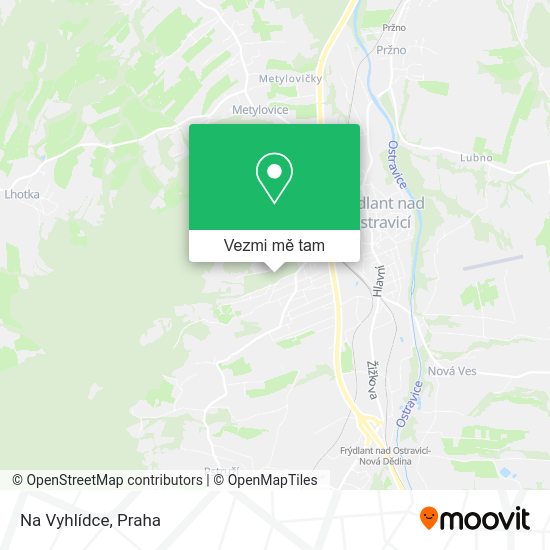 Na Vyhlídce mapa
