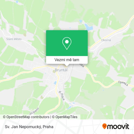 Sv. Jan Nepomucký mapa