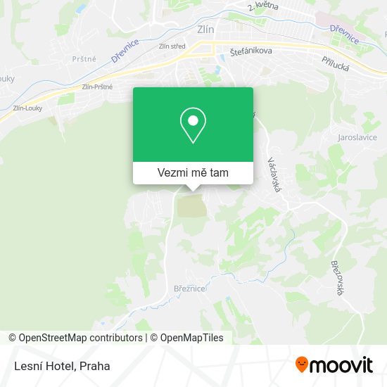 Lesní Hotel mapa