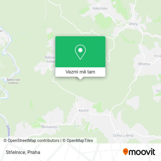 Střelnice mapa