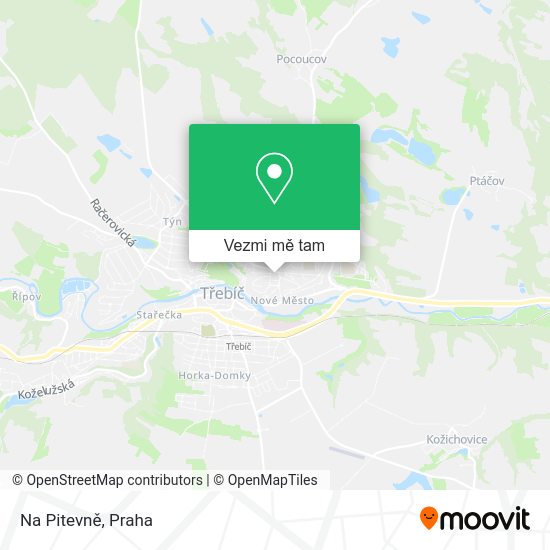Na Pitevně mapa