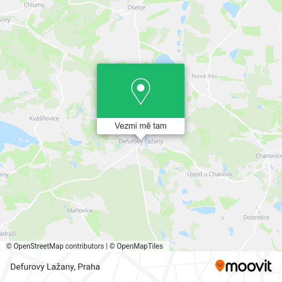 Defurovy Lažany mapa