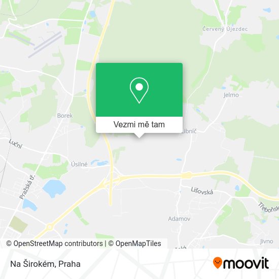 Na Širokém mapa