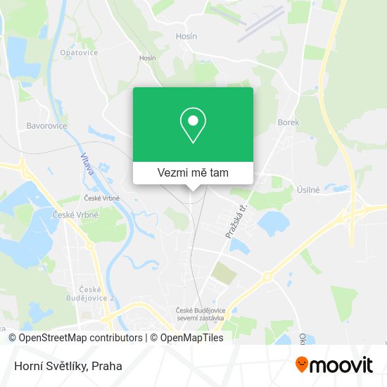 Horní Světlíky mapa