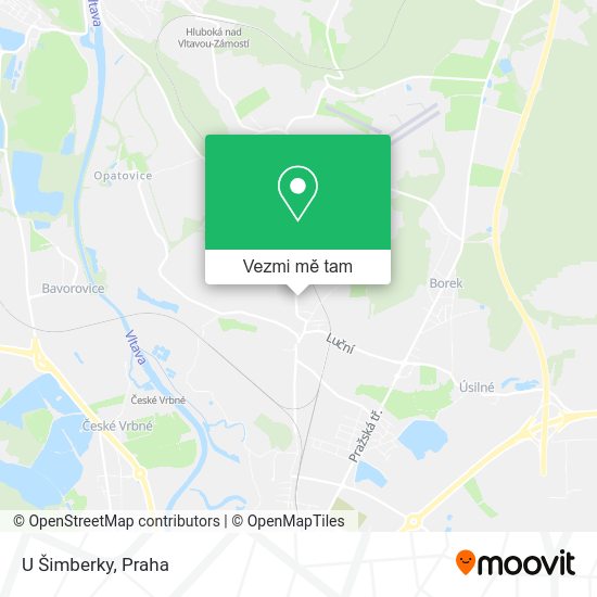 U Šimberky mapa