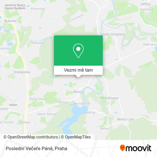 Poslední Večeře Páně mapa