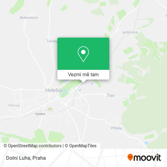Dolní Luha mapa