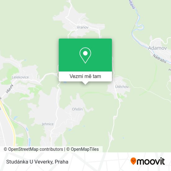 Studánka U Veverky mapa