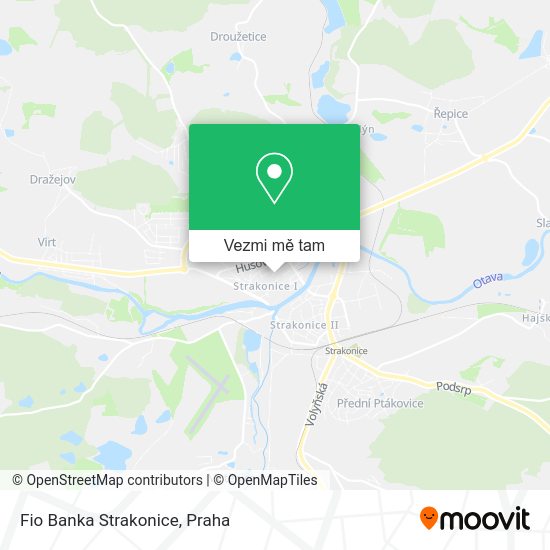 Fio Banka Strakonice mapa