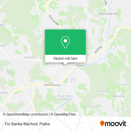 Fio Banka Náchod mapa