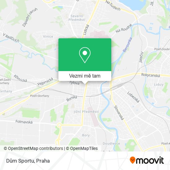 Dům Sportu mapa