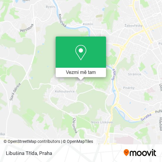 Libušina Třída mapa