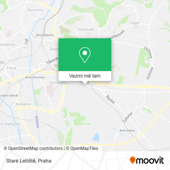 Staré Letiště mapa