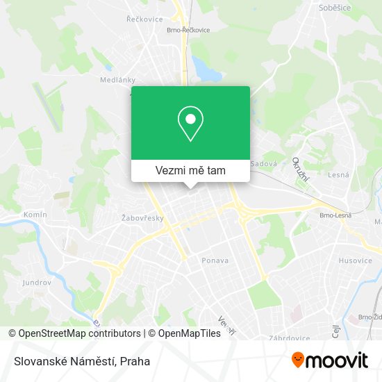 Slovanské Náměstí mapa