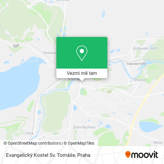 Evangelický Kostel Sv. Tomáše mapa
