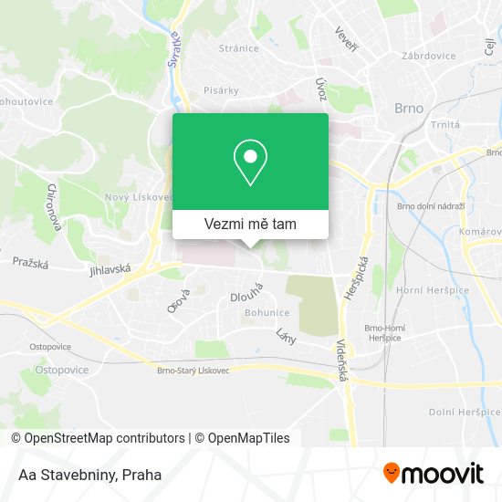 Aa Stavebniny mapa