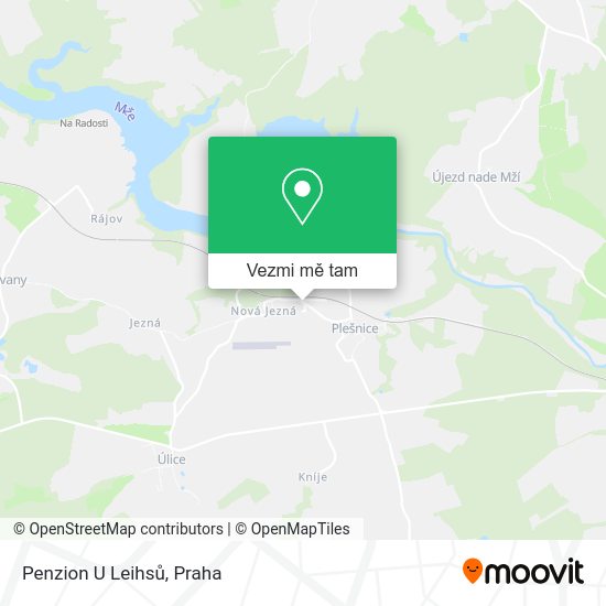Penzion U Leihsů mapa