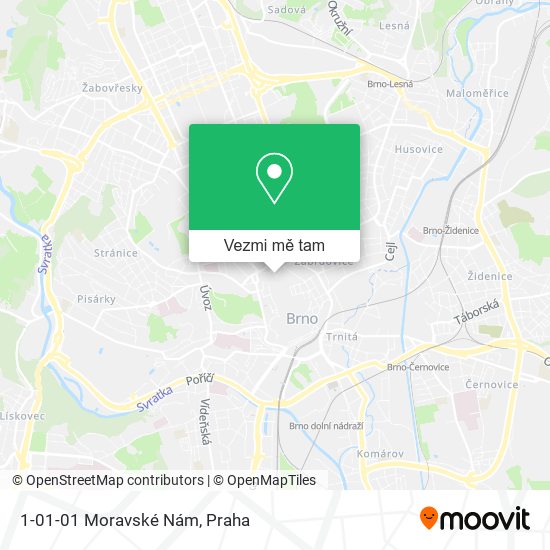 1-01-01 Moravské Nám mapa