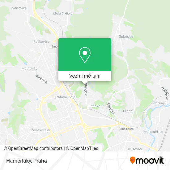 Hamerláky mapa