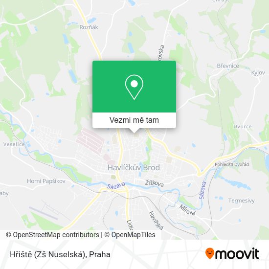 Hřiště (Zš Nuselská) mapa