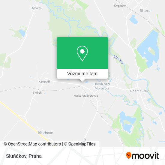 Sluňákov mapa
