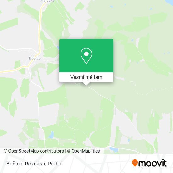 Bučina, Rozcestí mapa