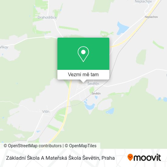 Základní Škola A Mateřská Škola Ševětín mapa