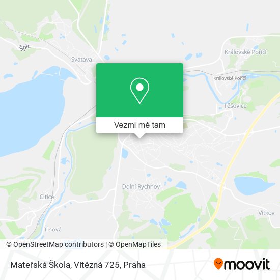 Mateřská Škola, Vítězná 725 mapa
