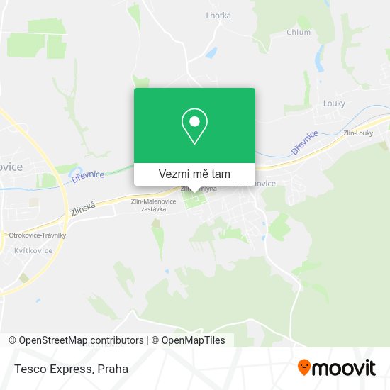 Tesco Express mapa