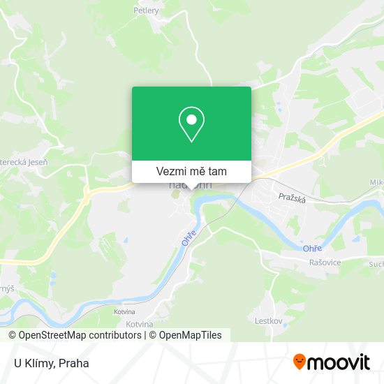 U Klímy mapa