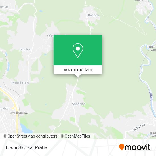 Lesní Školka mapa