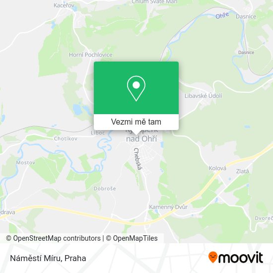 Náměstí Míru mapa