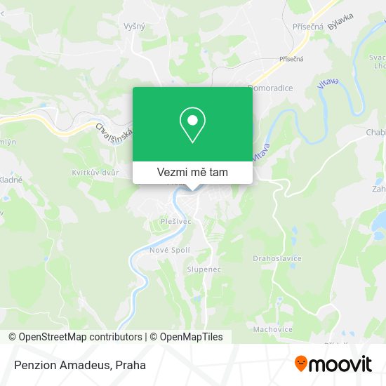 Penzion Amadeus mapa