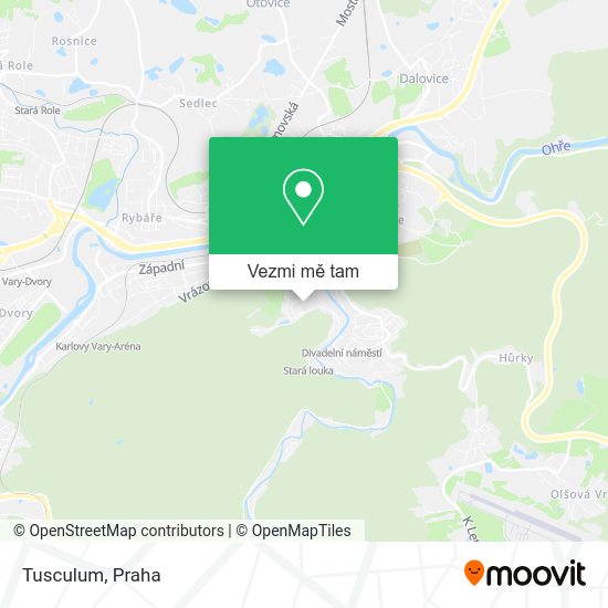 Tusculum mapa