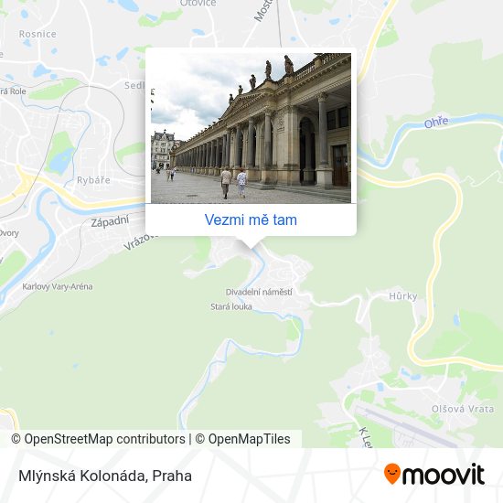 Mlýnská Kolonáda mapa