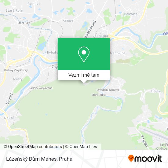 Lázeňský Dům Mánes mapa